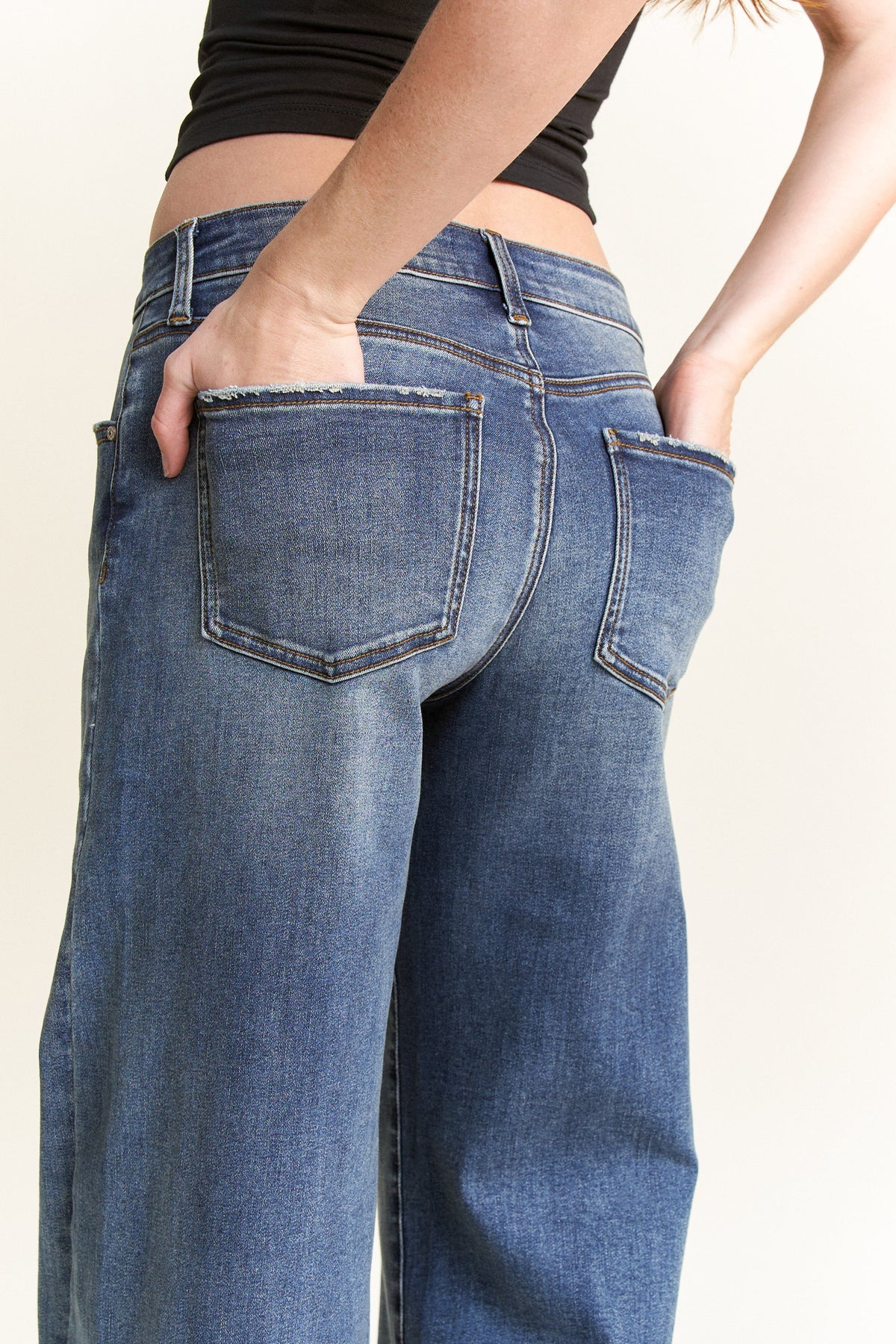 Low Rise Baggy Wide Leg Jeans