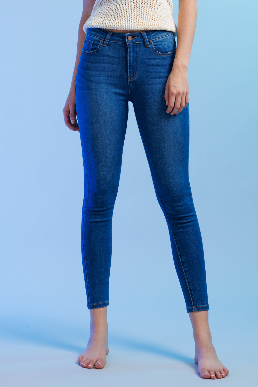 Classic High Waist Skinny Jeans