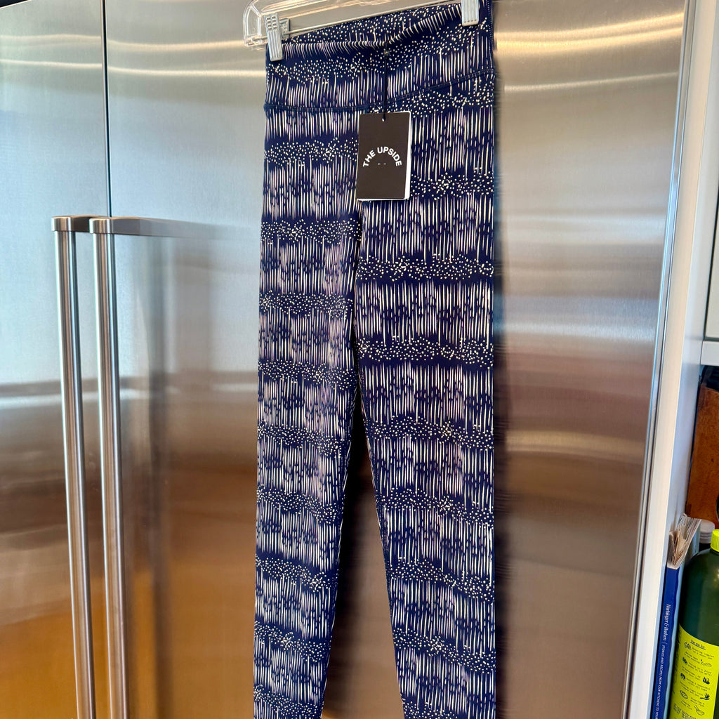 The Upside Yukimi Leggings in Blue , Ribbed Yoga Pants