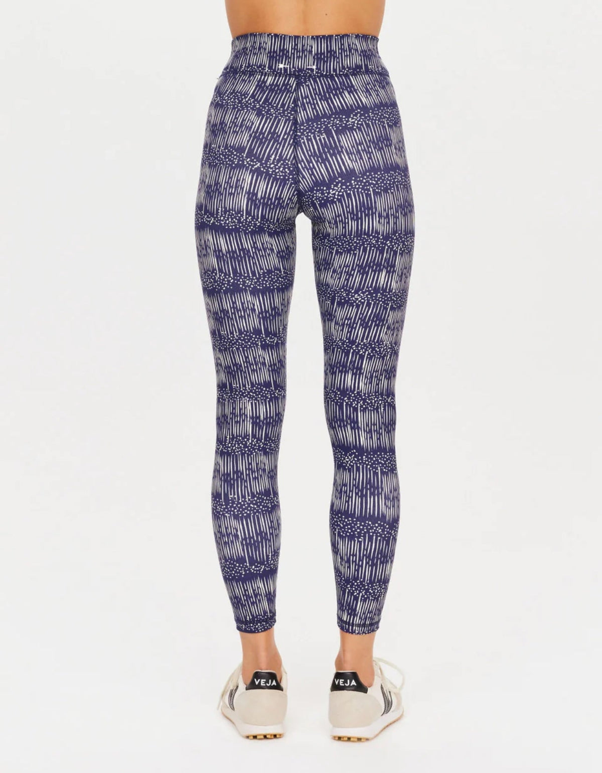 The Upside Yukimi Leggings in Blue , Ribbed Yoga Pants