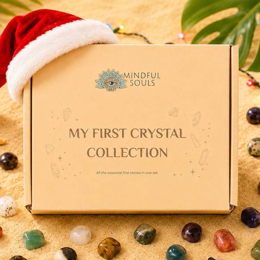 My first crystal collection 60 crystals plus acggger Legit Crystal reference card deck of 72 cards