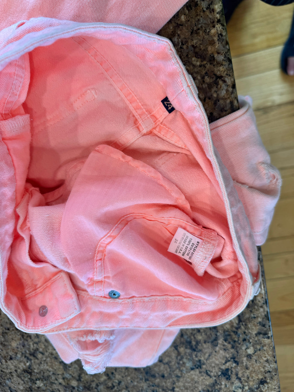 Carmar LF Orange Jeans Distressed Denim Pants