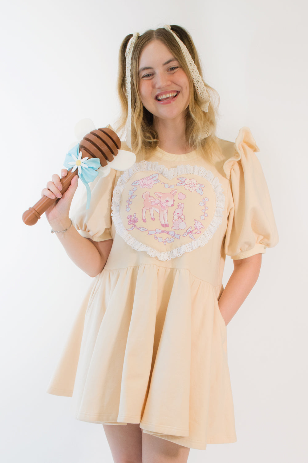 Woodland Fairies Sweatshirt Dress only 3 sizes left in stock get it while it lasts