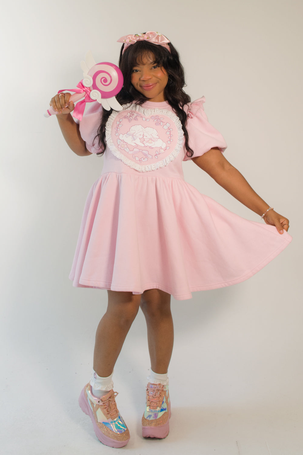 Darling Lambs Sweatshirt Dress only 2 sizes left! Get it while you can