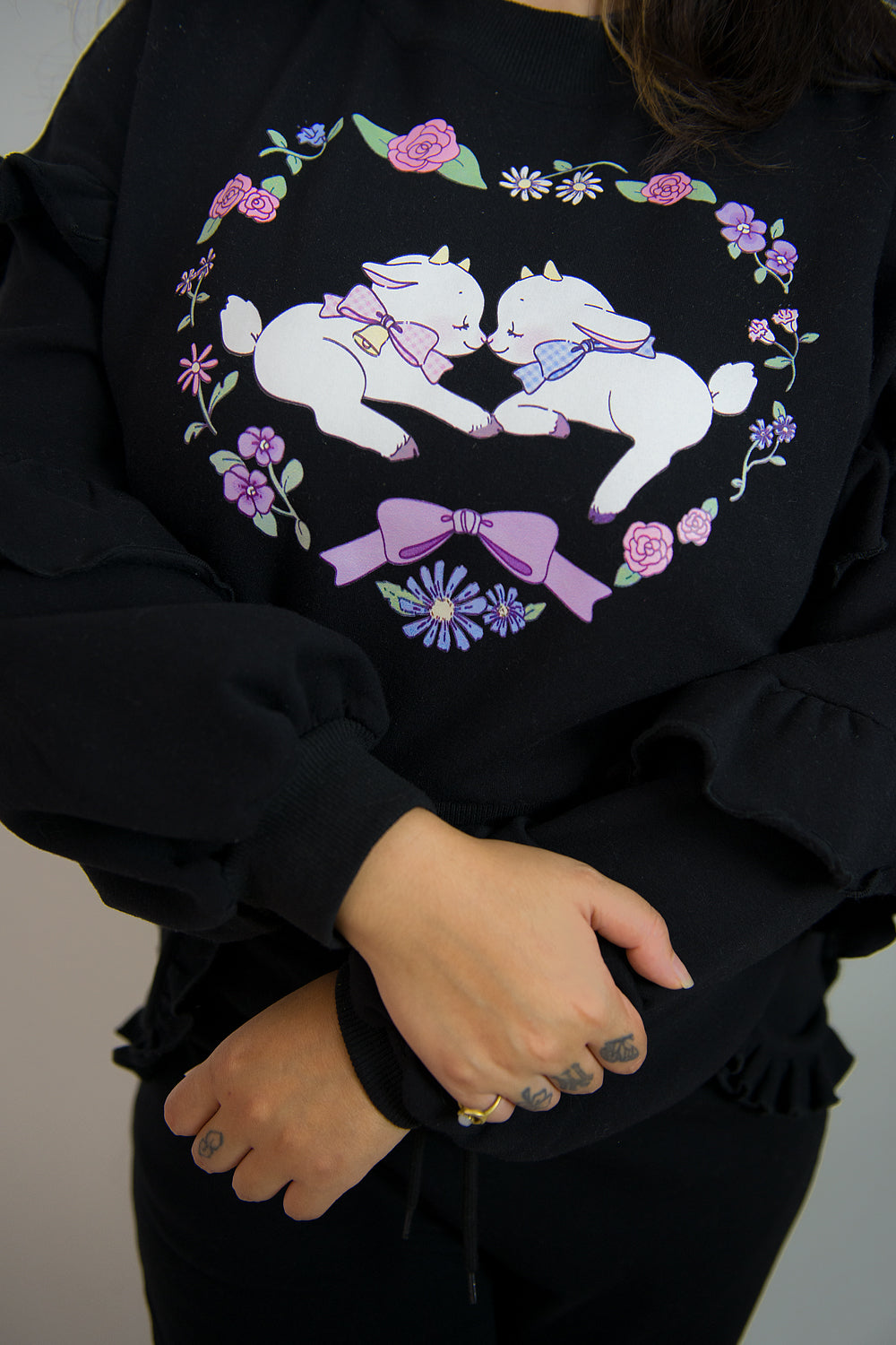 Enchanting Goats sweetheart Sweatshirt