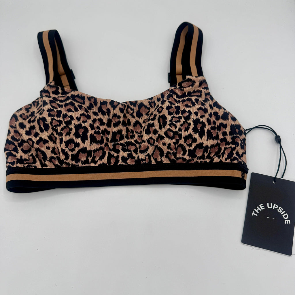 The Upside Ryker Nina Bra in Cheetah Leopard Brown Black