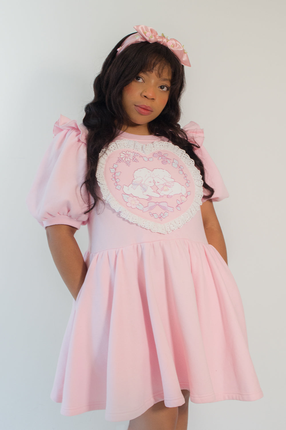 Darling Lambs Sweatshirt Dress only 2 sizes left! Get it while you can