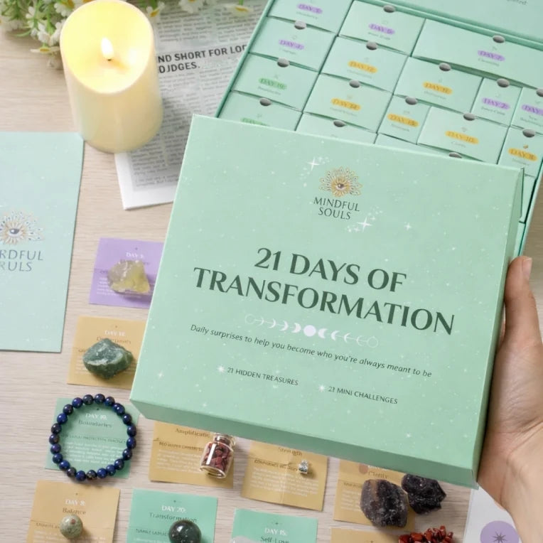 21 days of Transformation Mindful Soul brings you this amazing little trinket pack that has a huge punch to your life take the challenge!