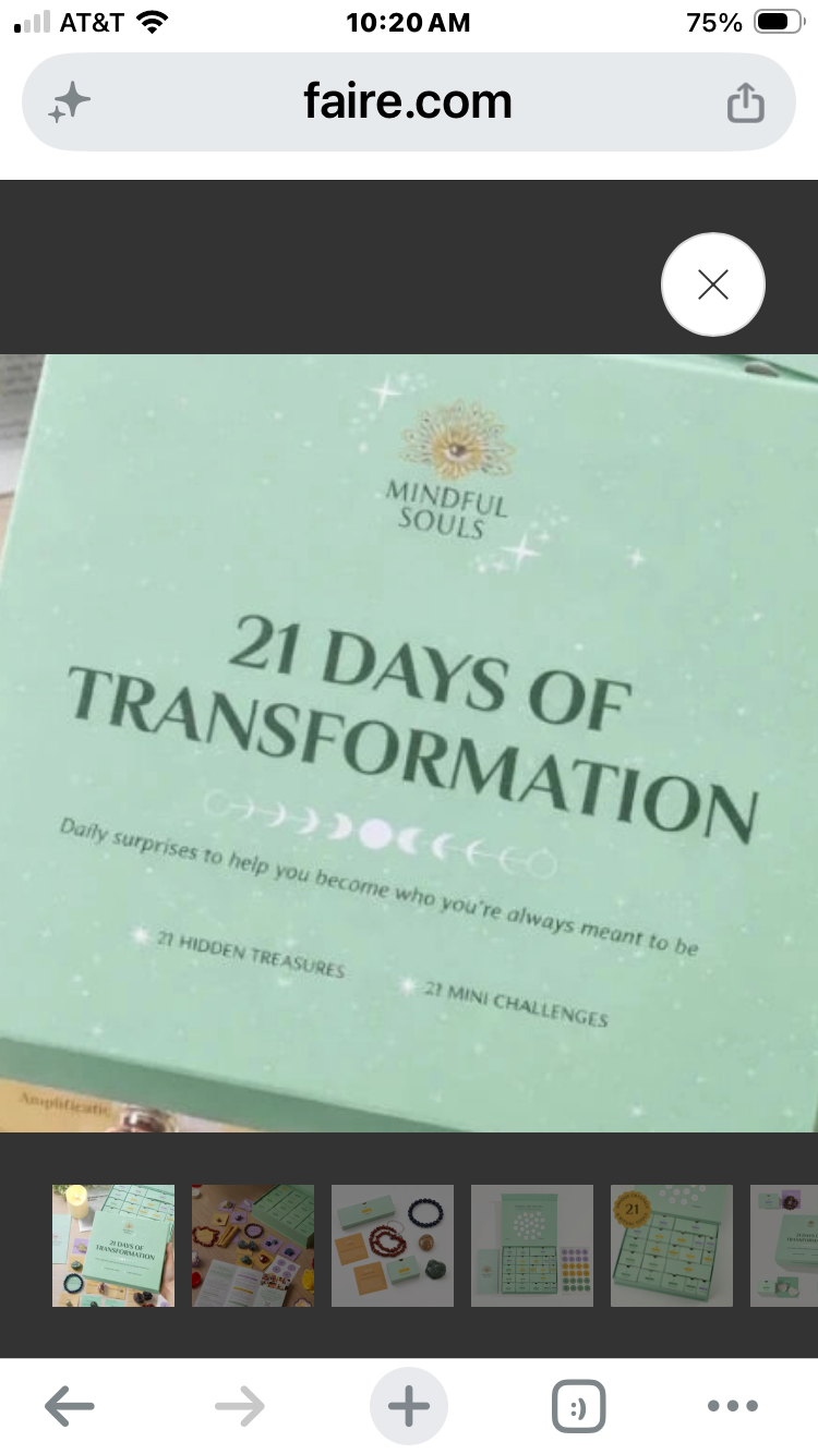 21 days of Transformation Mindful Soul brings you this amazing little trinket pack that has a huge punch to your life take the challenge!