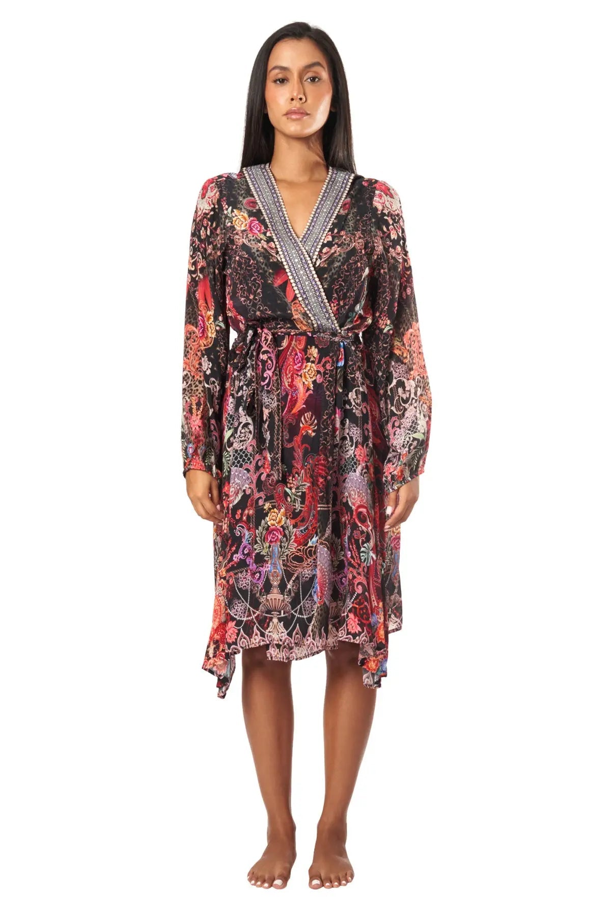 Forest Festival Women's Midi Wrap Dresses