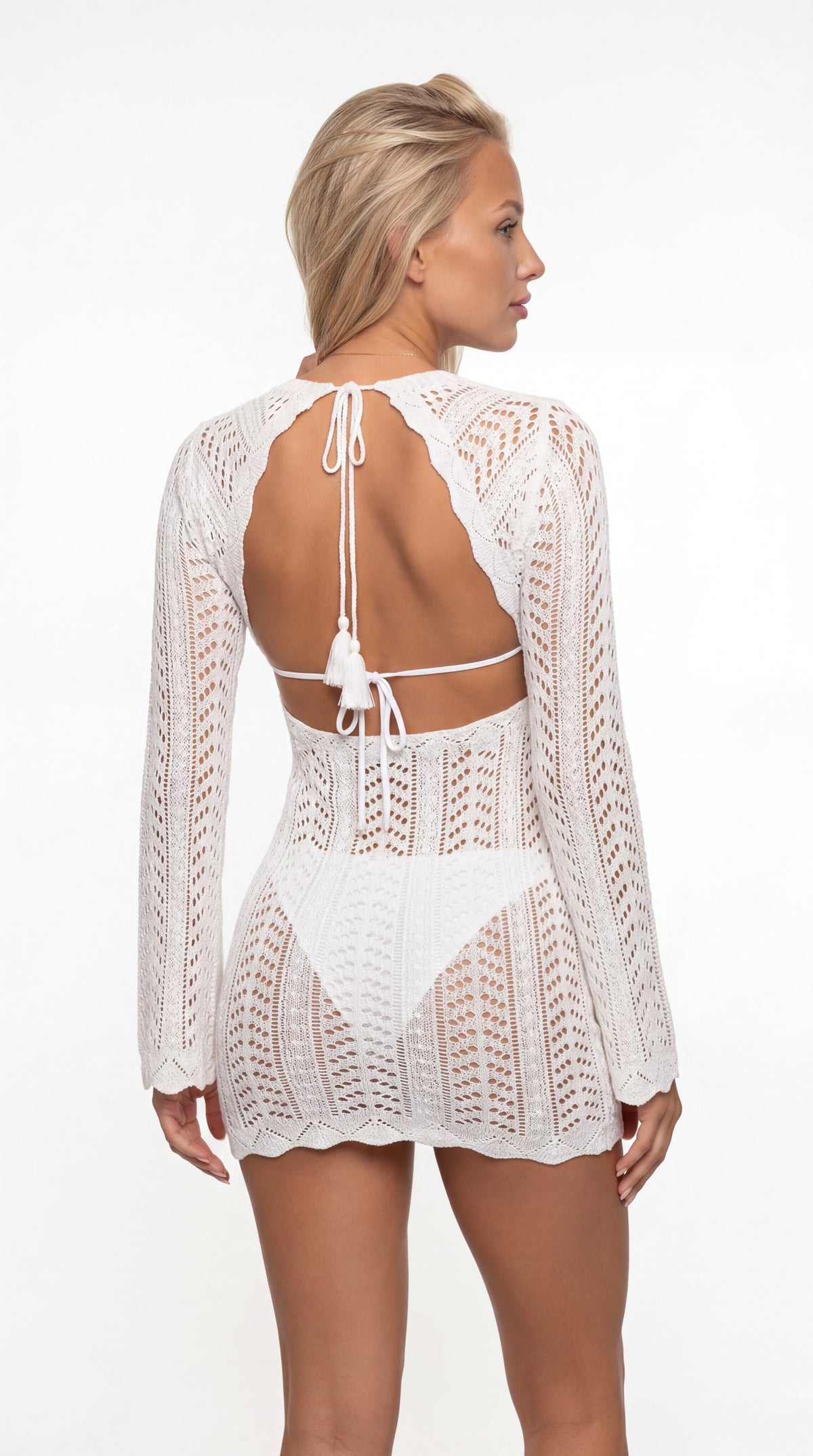 2409 Kinsley Crochet Mini Dress