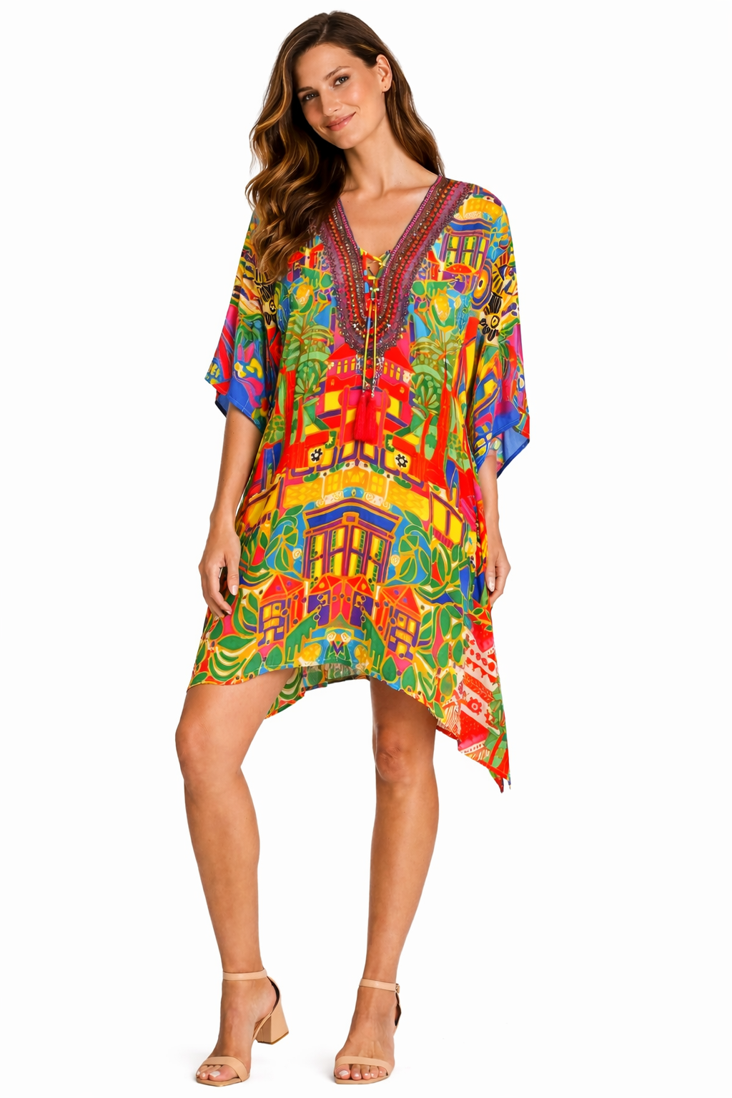 Luxury Resort Kaftan Dress | Wholesale Pack of 4