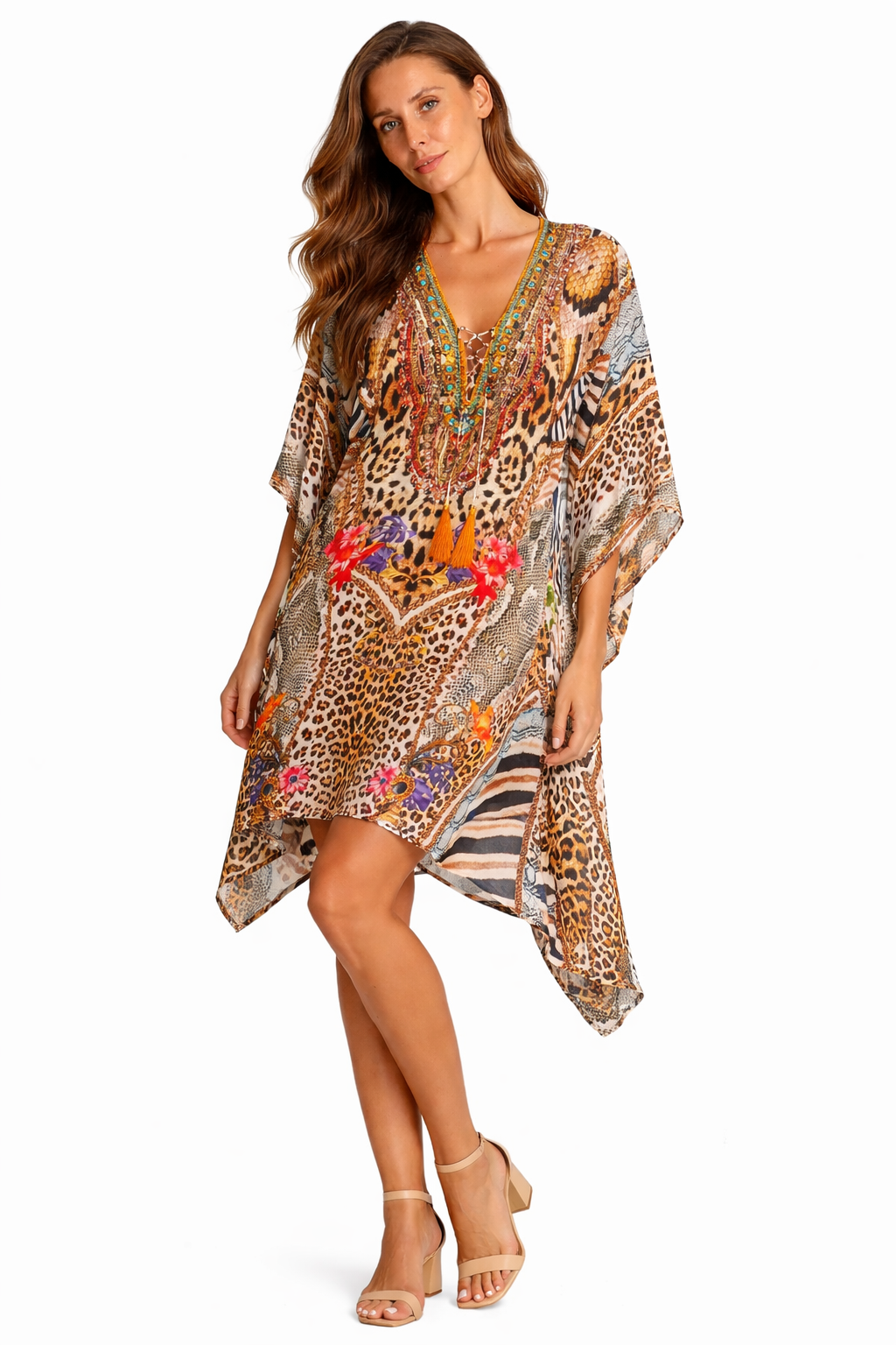 Luxury Resort Kaftan Dress | Wholesale Pack of 4