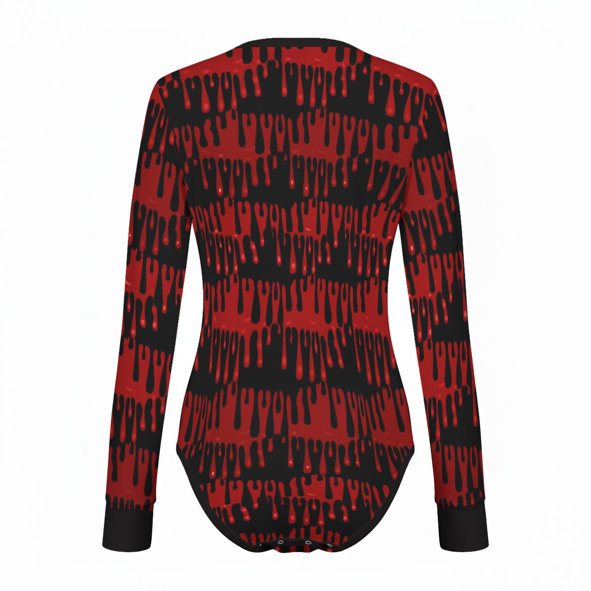 Dripping Blood Long Sleeve CuddleSuit bodysuit