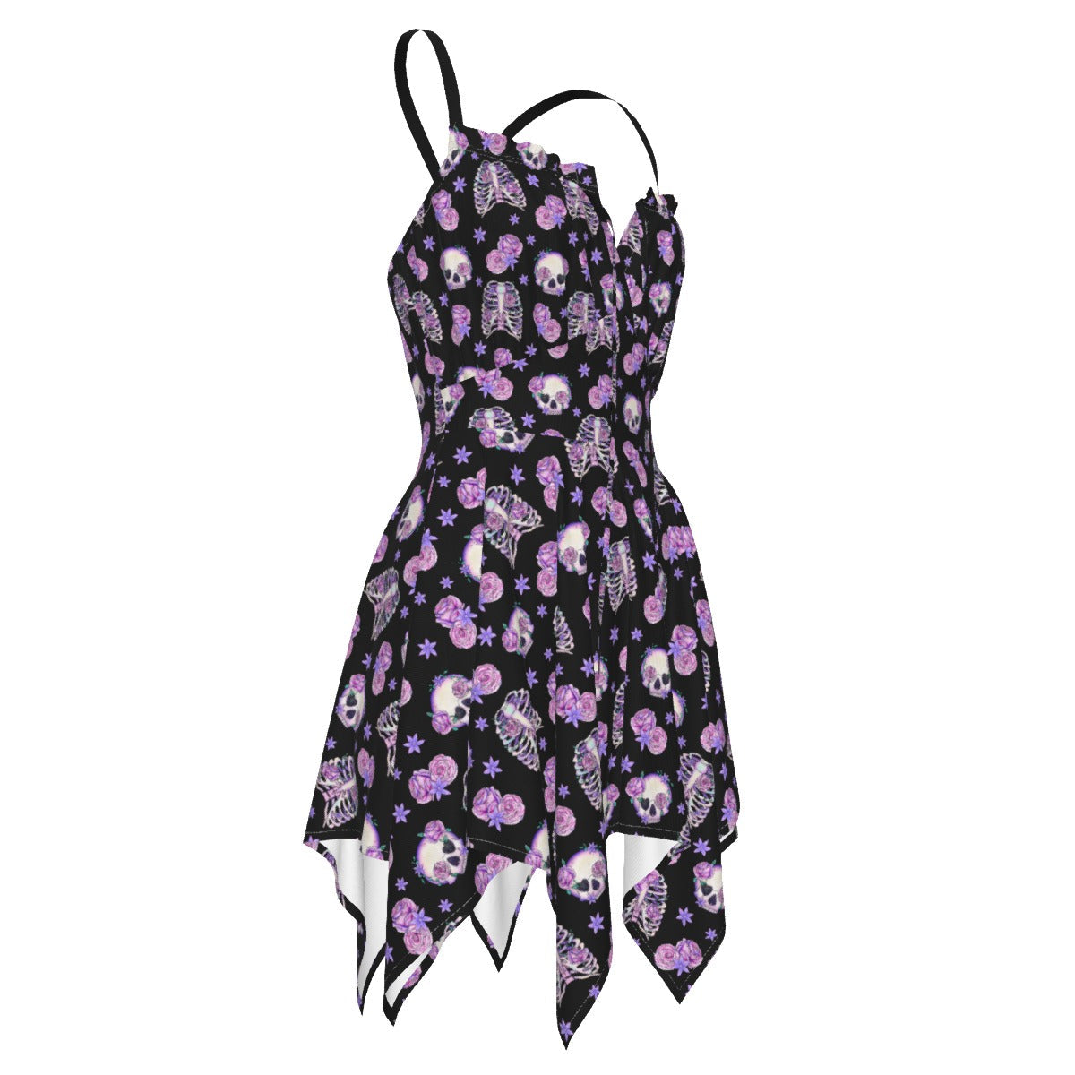 Bones & Roses Pastel Flutter Pin up girl Rocker girl Rockabilly Greaser 1960s Dress