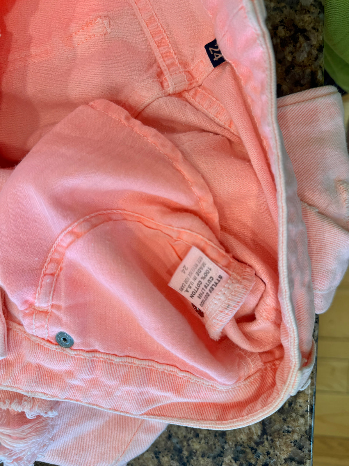 Carmar LF Orange Jeans Distressed Denim Pants