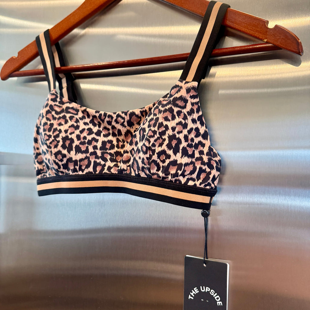 The Upside Ryker Nina Bra in Cheetah Leopard Brown Black