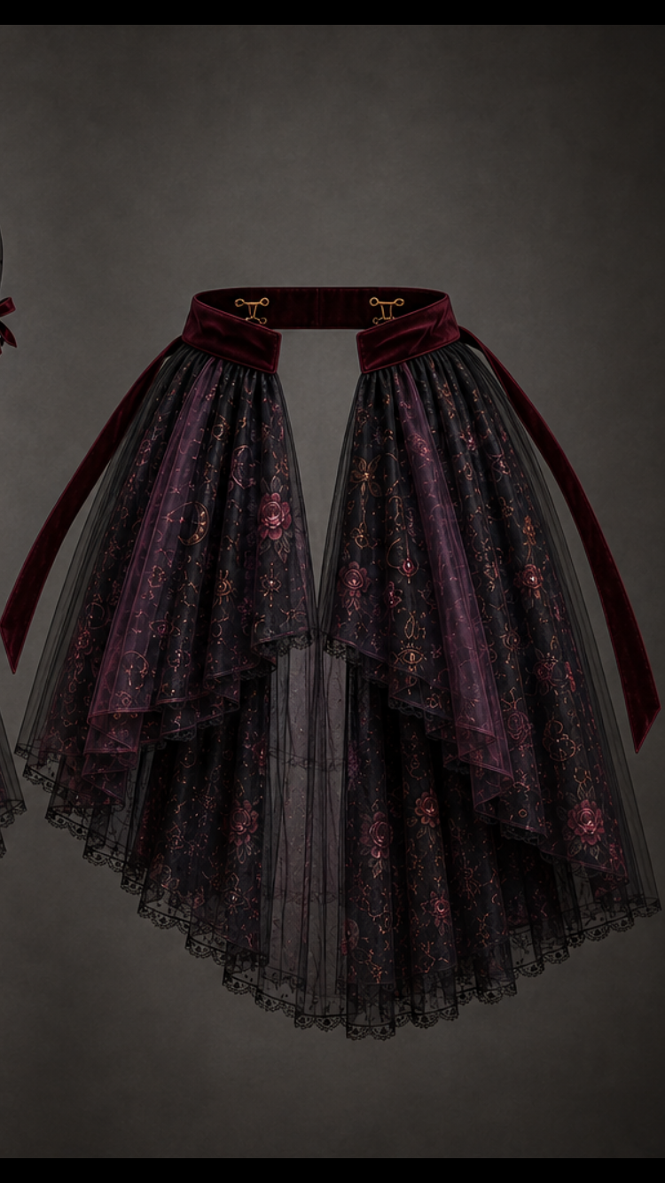 Hecate Goddess In You Crossroads Cross Over Dress with Convertible Skirt or just keep as a mini Cocktail Dress