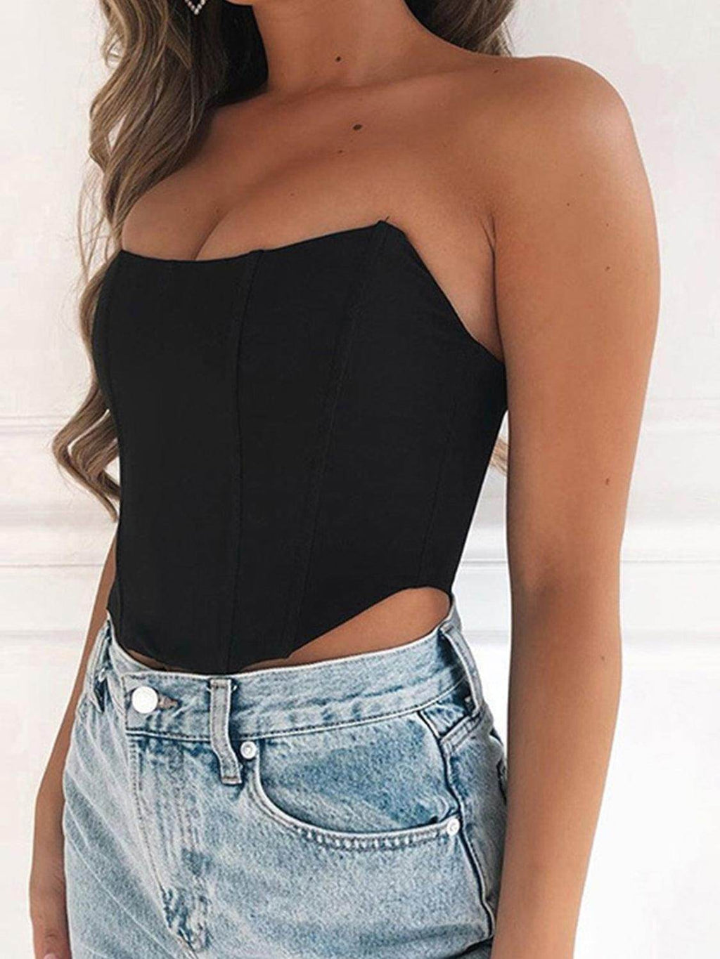 Stylish Tube Cropped Top for Effortless Summer Fashion