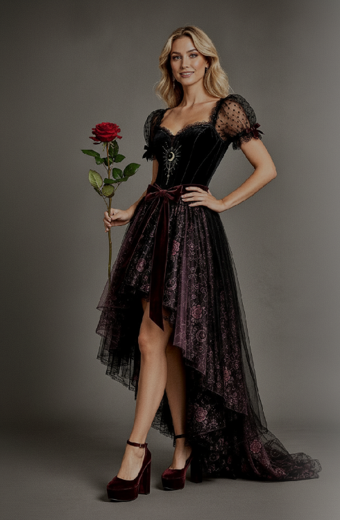 Hecate Goddess In You Crossroads Cross Over Dress with Convertible Skirt or just keep as a mini Cocktail Dress