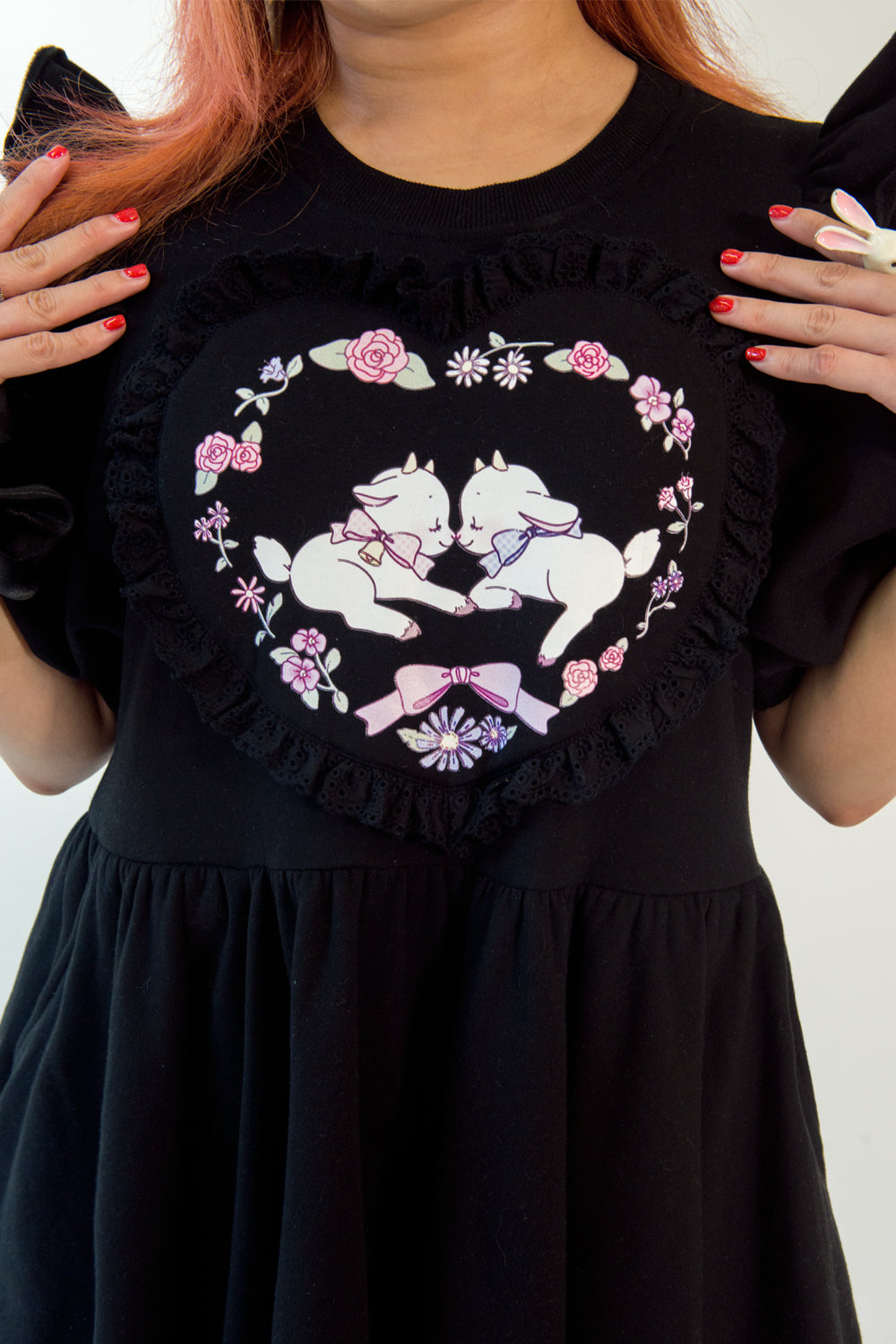 Enchanting Goats sweethearts Sweatshirt Dress