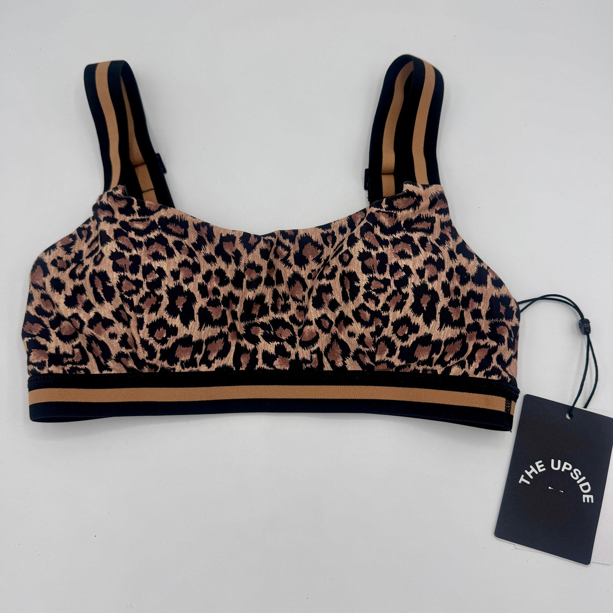 The Upside Ryker Nina Bra in Cheetah Leopard Brown Black