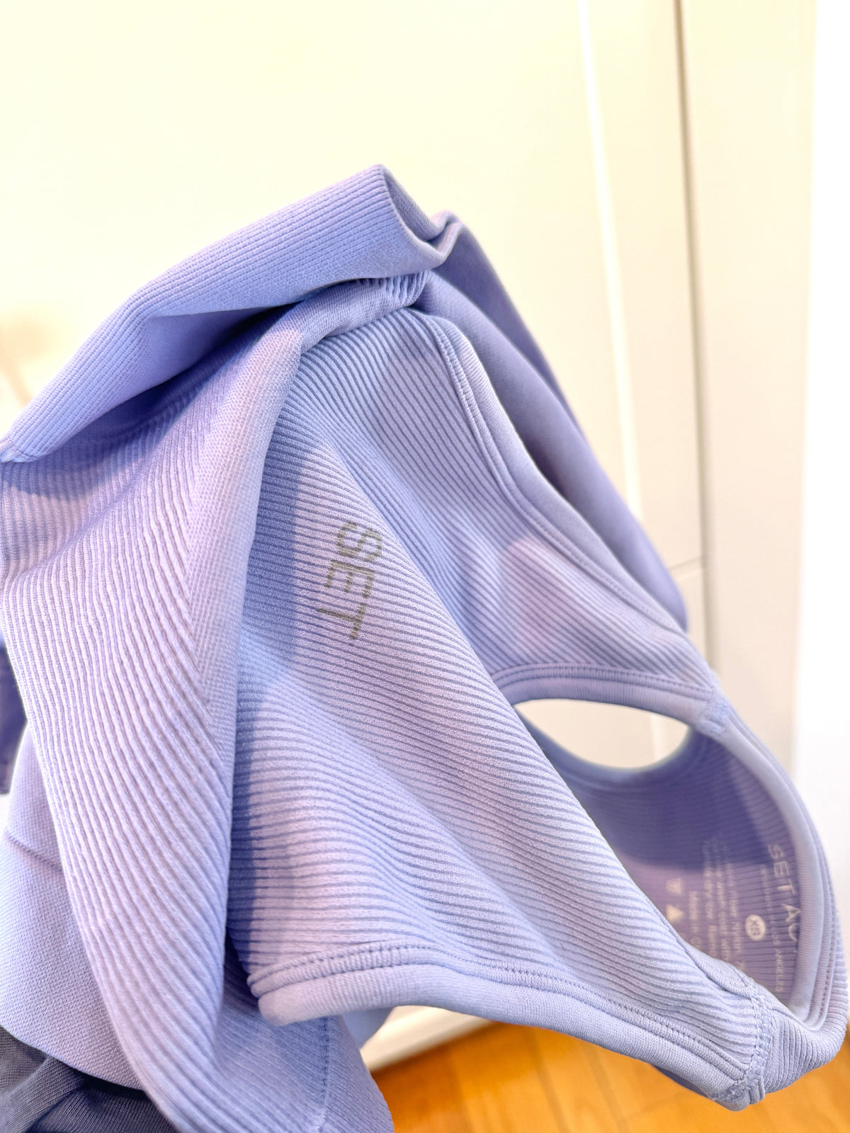 SET Active Matching Set in Lilac Purple - Sculptflex Power Angle Bra and Power Shorts in Lily