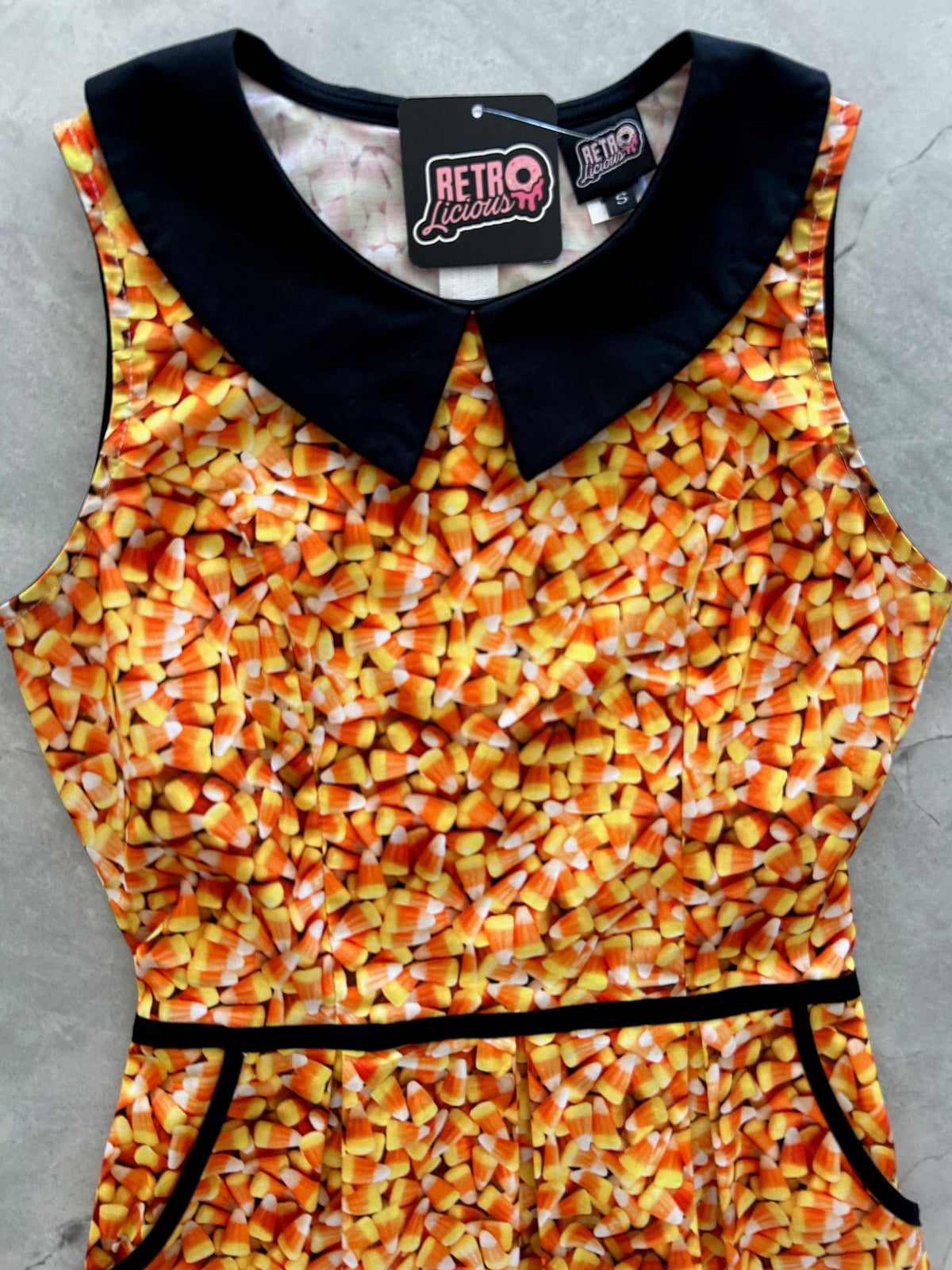 Candy Corn Collared Dress