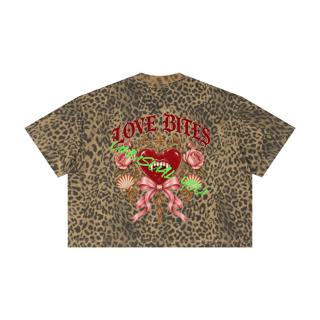 Unisex Leopard Print Boxy T-Shirt