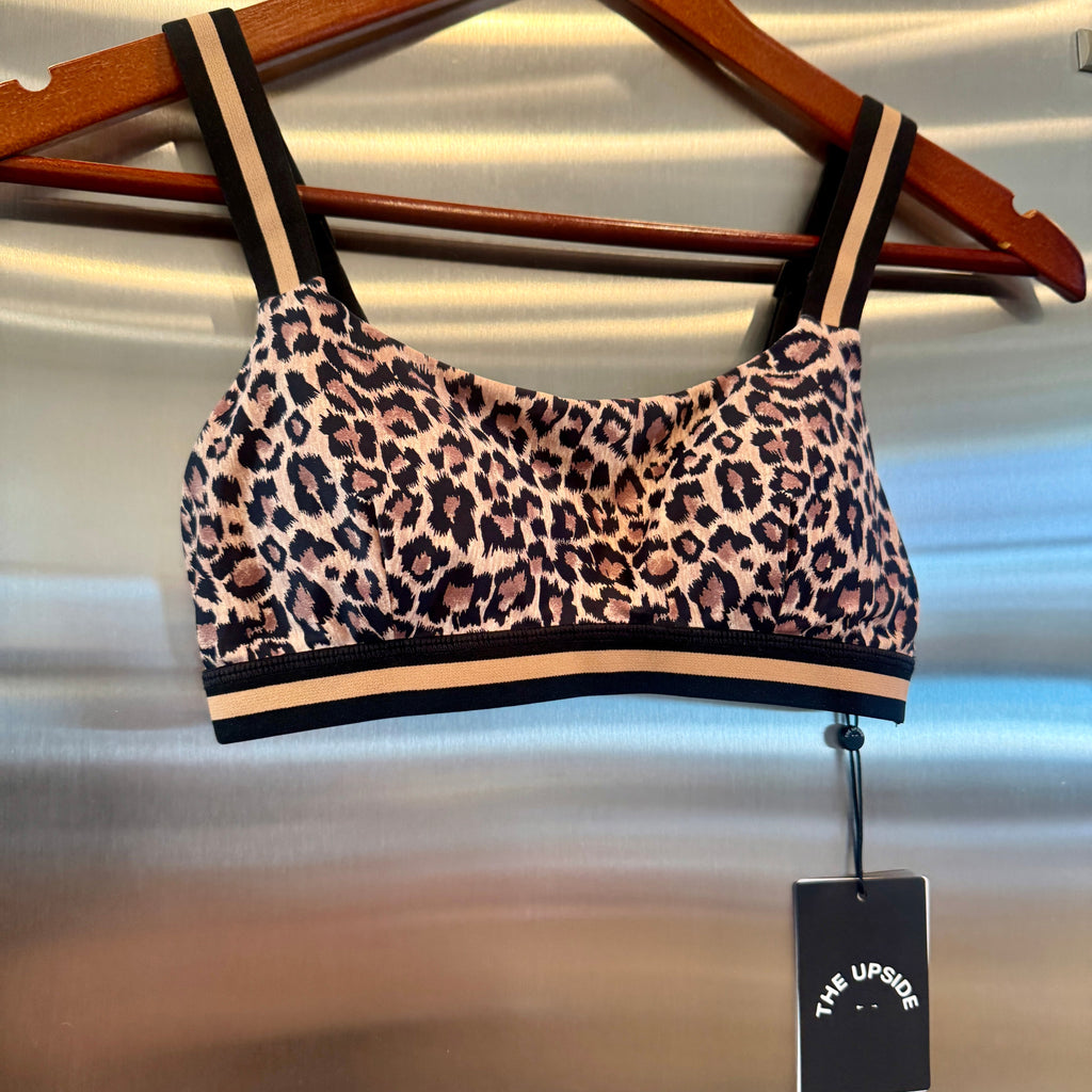 The Upside Ryker Nina Bra in Cheetah Leopard Brown Black
