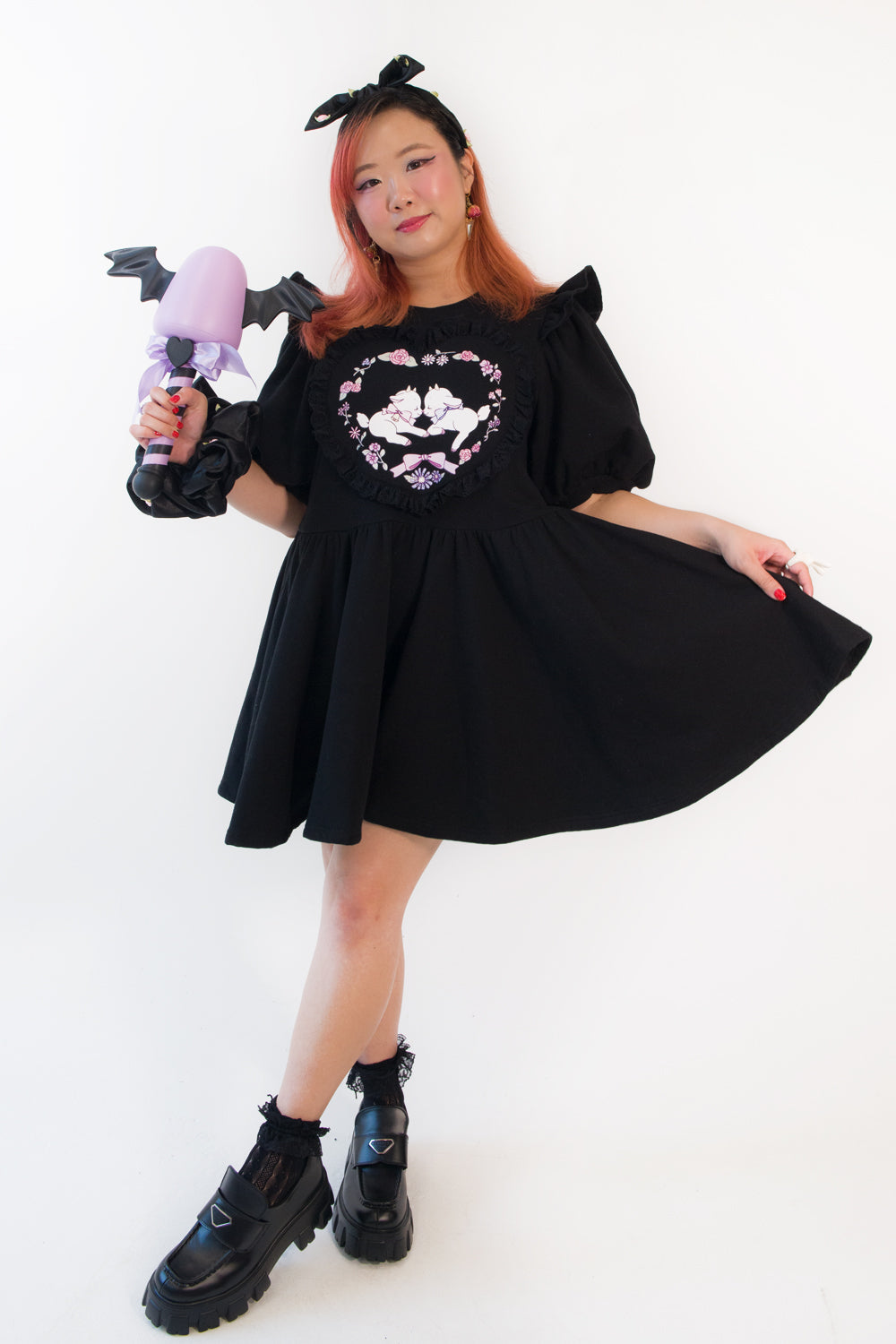 Enchanting Goats sweethearts Sweatshirt Dress