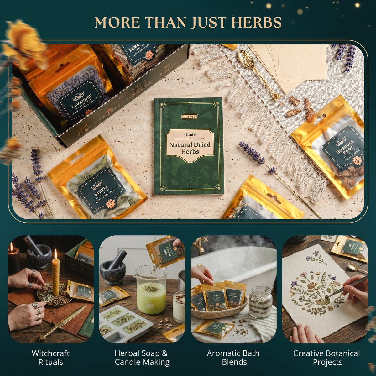 40 PCS Dried Herbs set