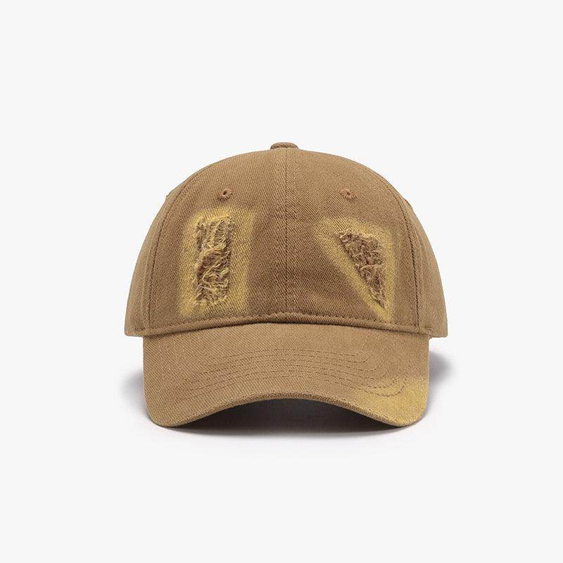 Distressed Cotton Baseball Cap for Casual Style and Comfort