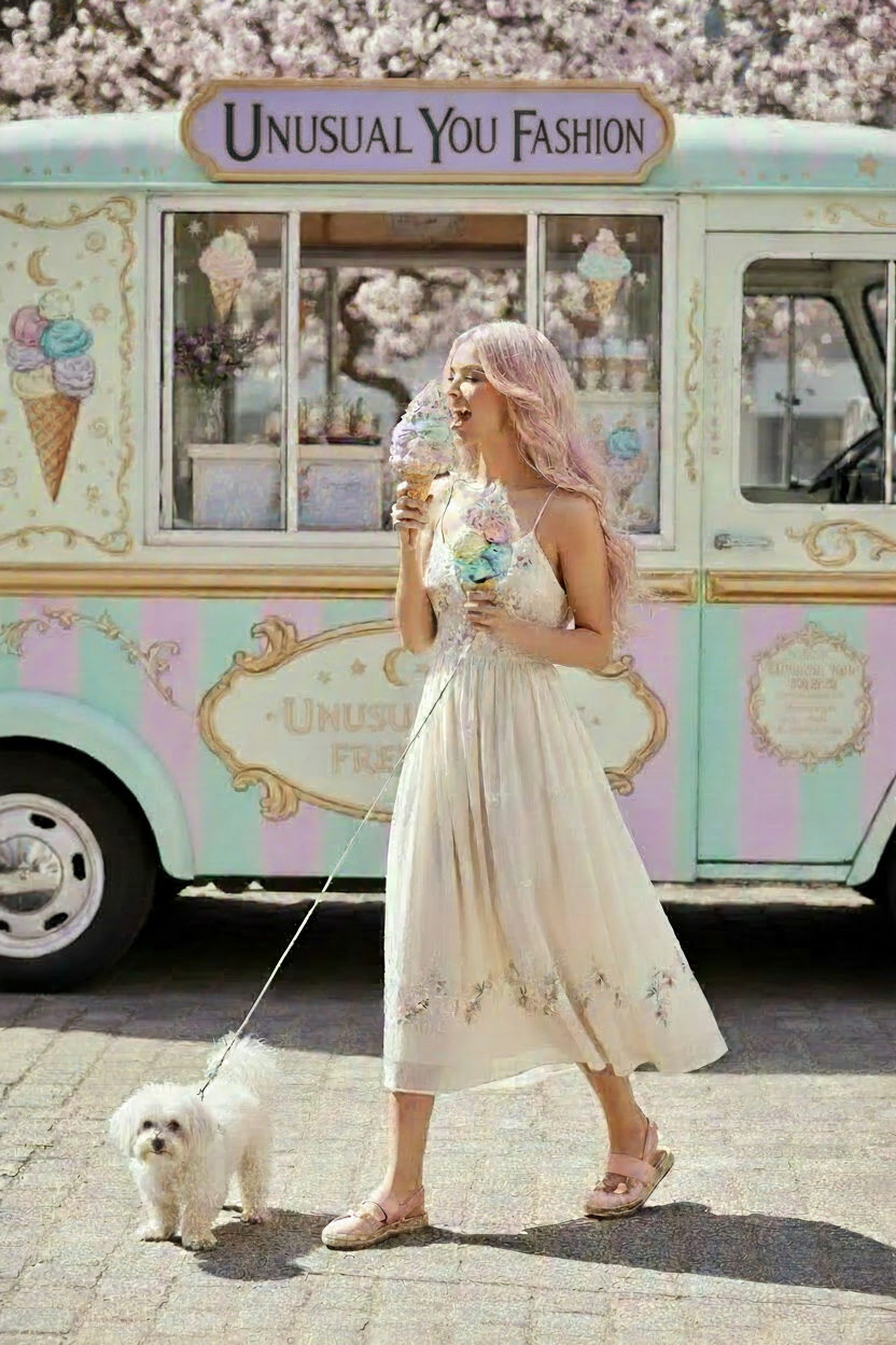 Enchanting Goats sweethearts Sweatshirt Dress