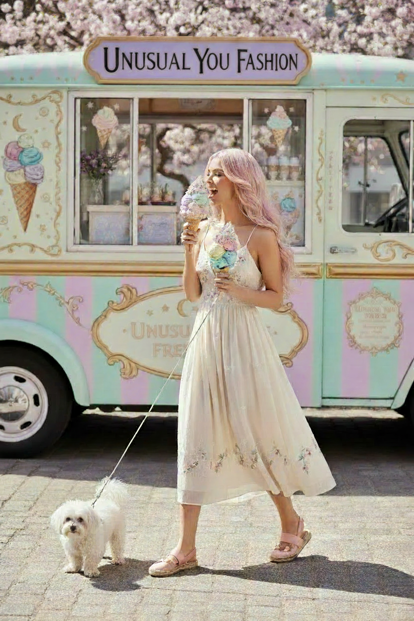 Enchanting Goats sweethearts Sweatshirt Dress