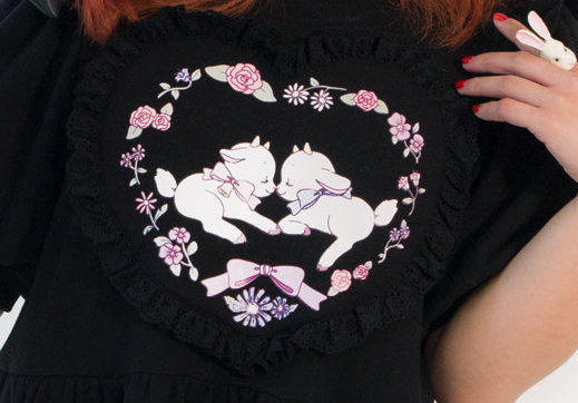 Enchanting Goats sweethearts Sweatshirt Dress