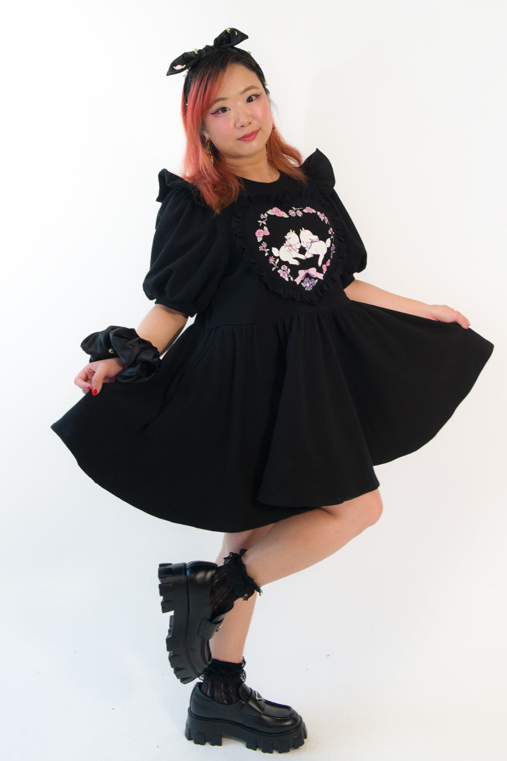 Enchanting Goats sweethearts Sweatshirt Dress