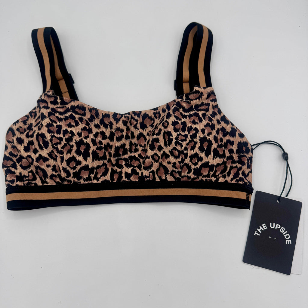 The Upside Ryker Nina Bra in Cheetah Leopard Brown Black
