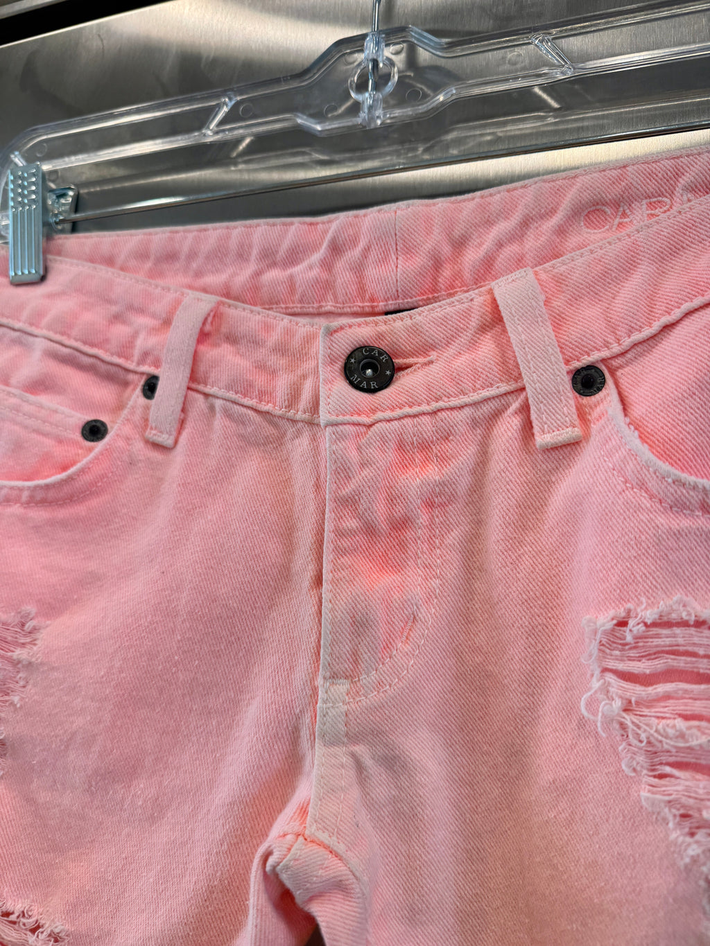 Carmar LF Orange Jeans Distressed Denim Pants