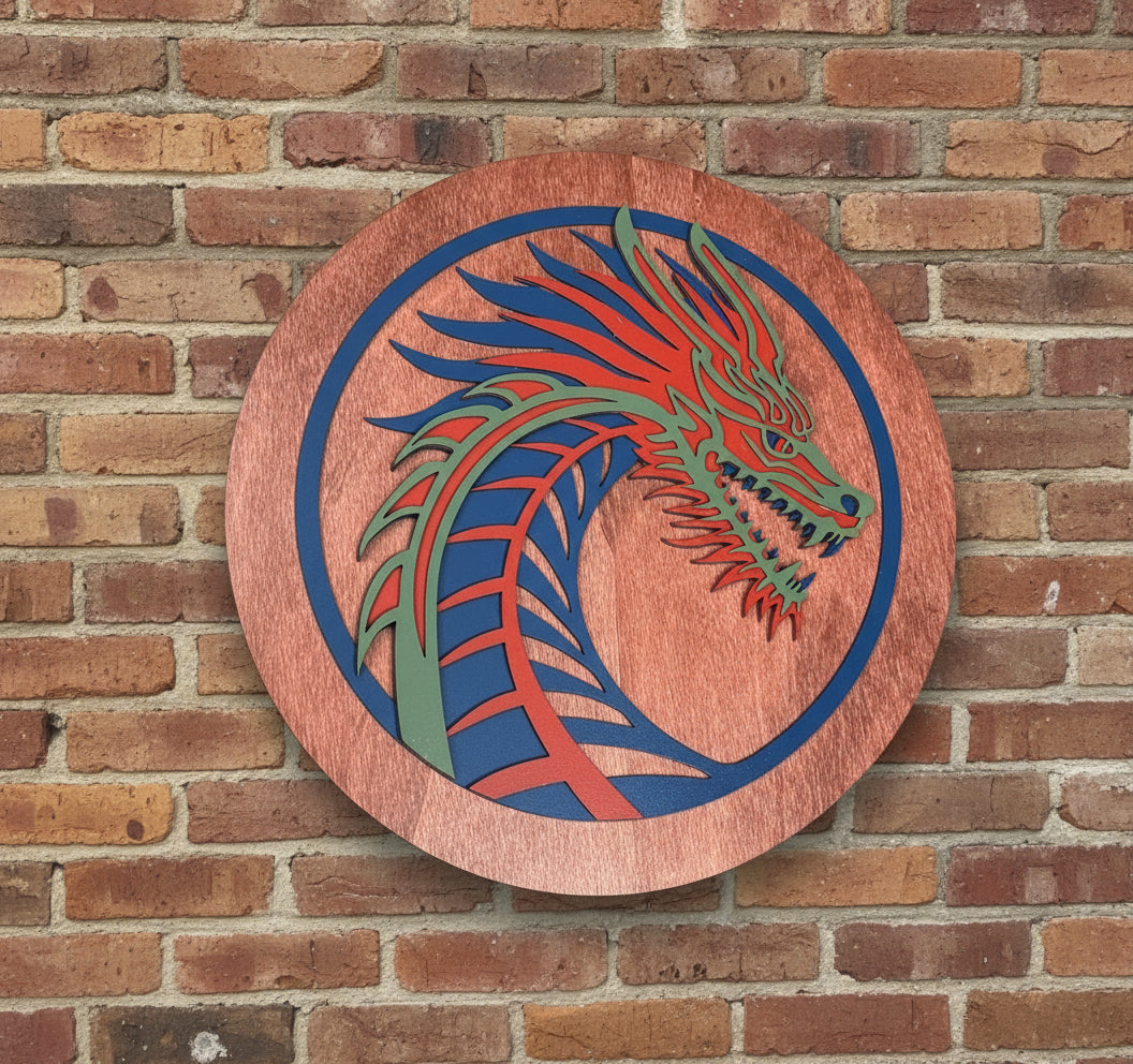 3D Backlit Dragon
