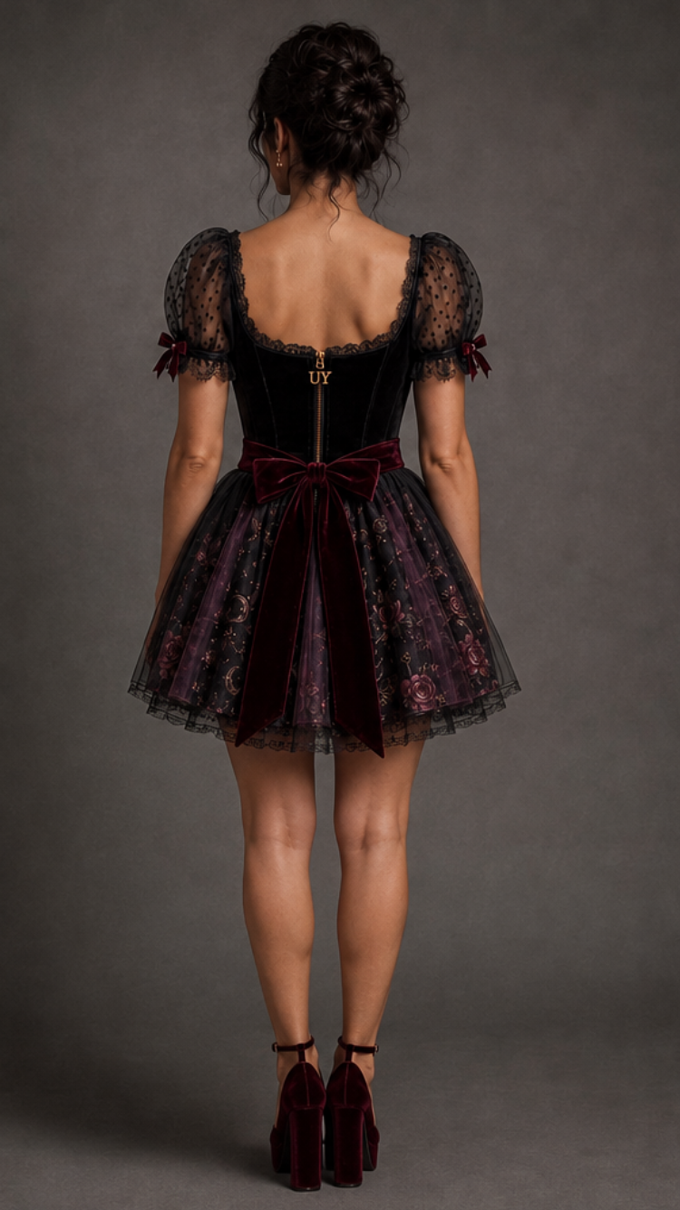 Hecate Goddess In You Crossroads Cross Over Dress with Convertible Skirt or just keep as a mini Cocktail Dress