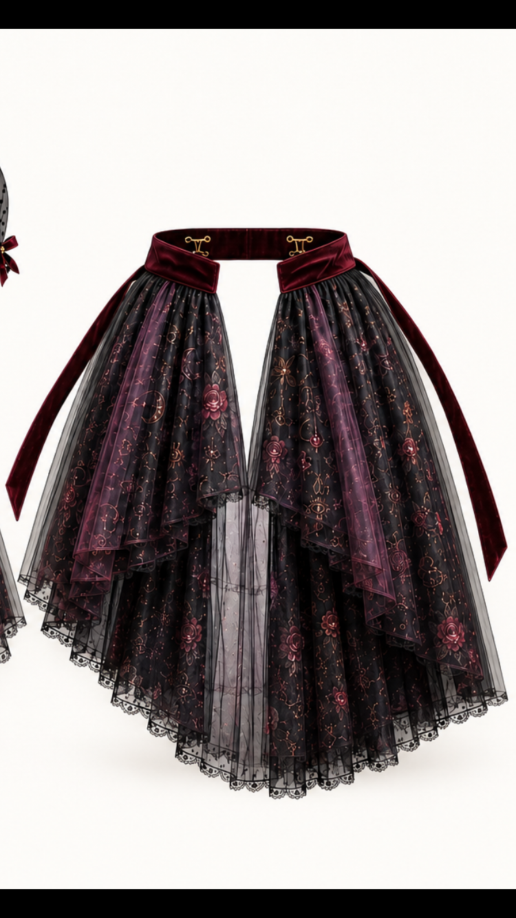 Hecate Goddess In You Crossroads Cross Over Dress with Convertible Skirt or just keep as a mini Cocktail Dress