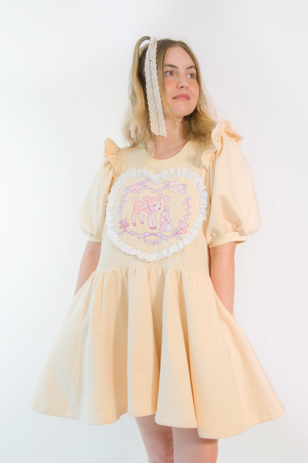 Woodland Fairies Sweatshirt Dress only 3 sizes left in stock get it while it lasts
