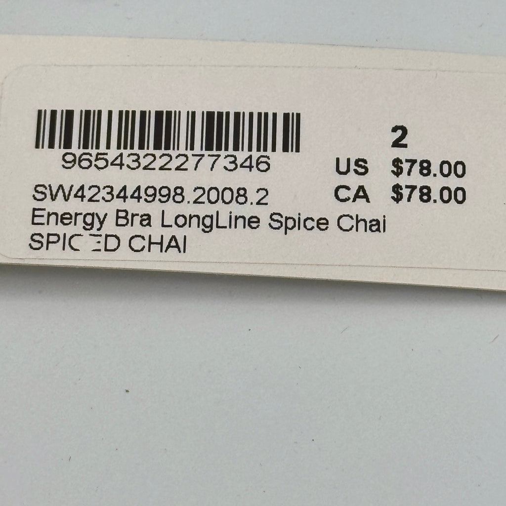 Lululemon Energy Bra in Ribbed Spiced Chai , Longline Soul Cycle Collab