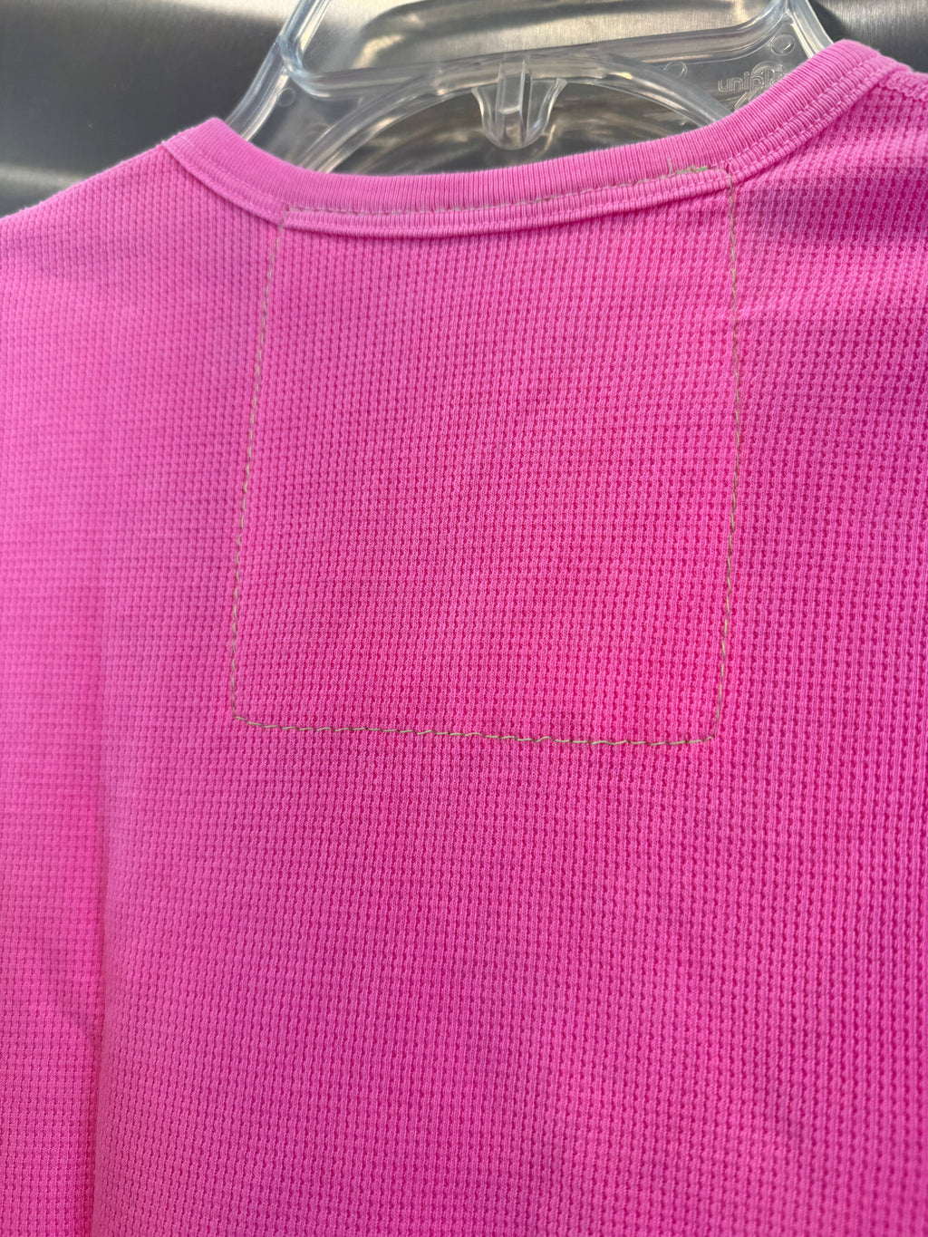 Aviator Nation Thermal Shirt with Classic AV Logo Neon Pink Unisex