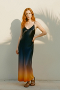 Andromeda Silk Dress in Horizons