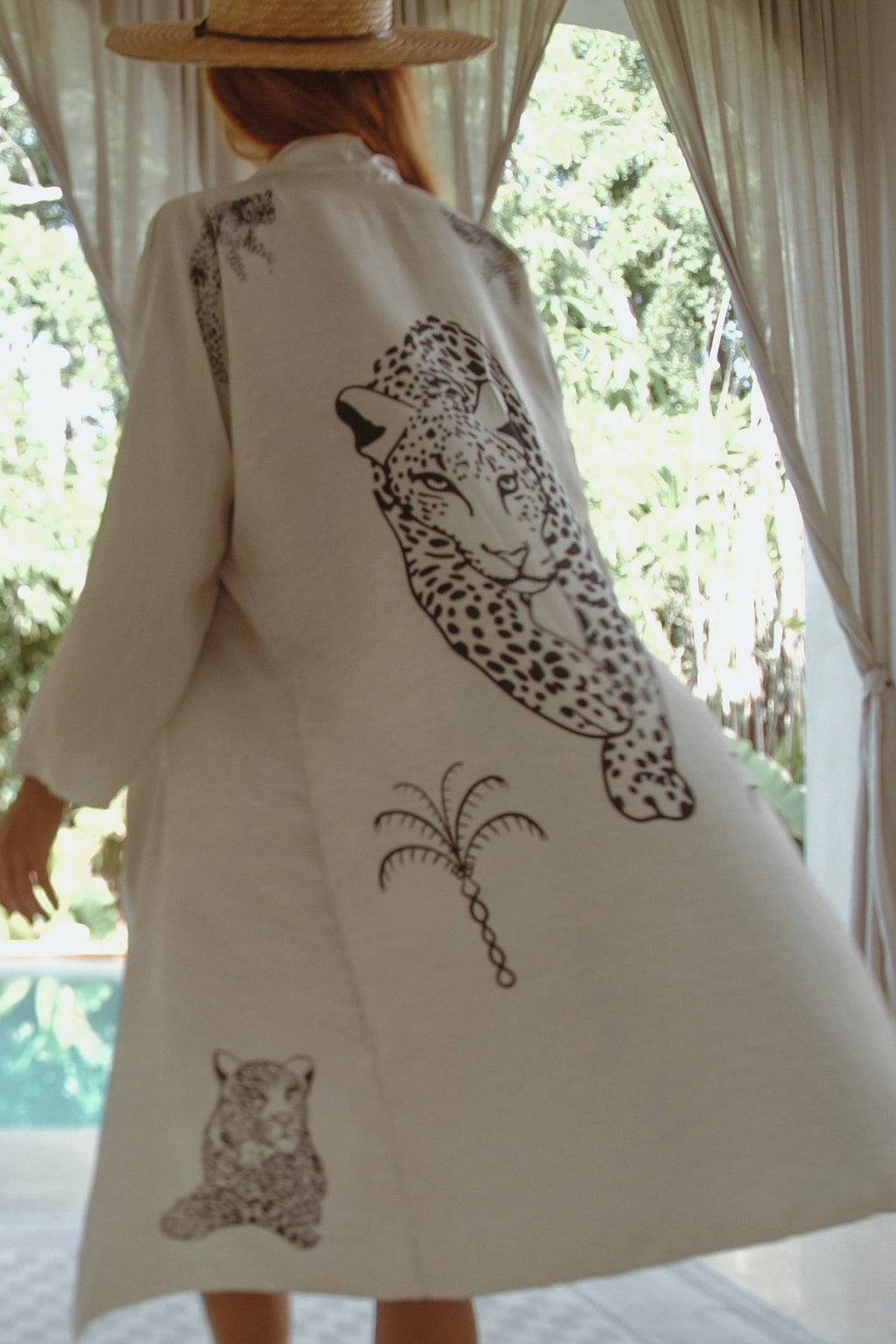 The Rigel Silk Robe in Jaguar