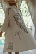 The Rigel Silk Robe in Jaguar