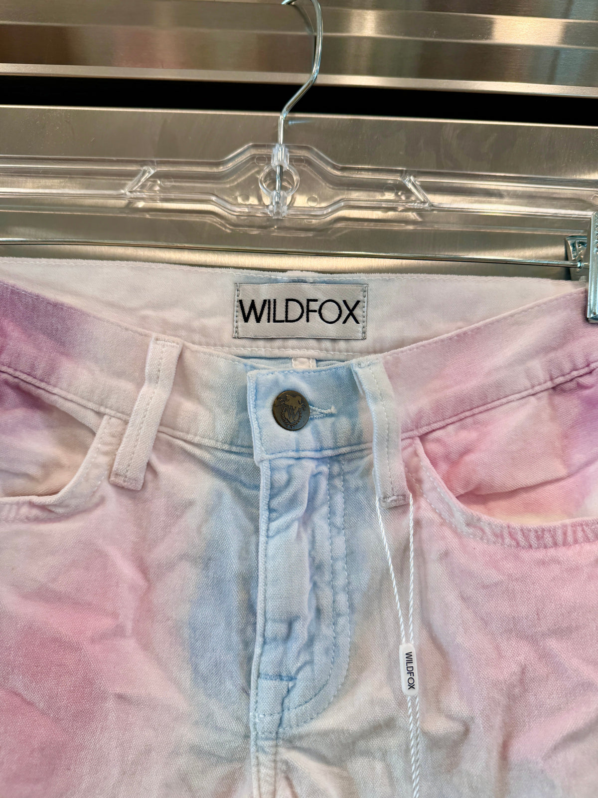 Wildfox Marianne Pant in Skinny Magic “In My Mind “ Pastel Multicolor Velvet