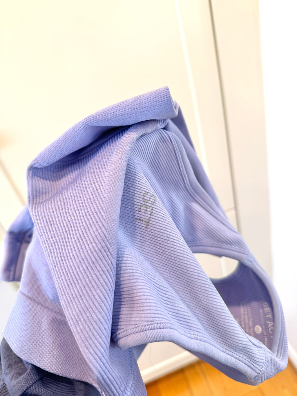 SET Active Matching Set in Lilac Purple - Sculptflex Power Angle Bra and Power Shorts in Lily